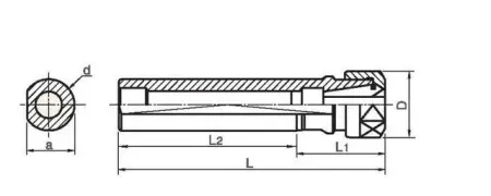 Цанговый патрон B-ER20-70M/100M