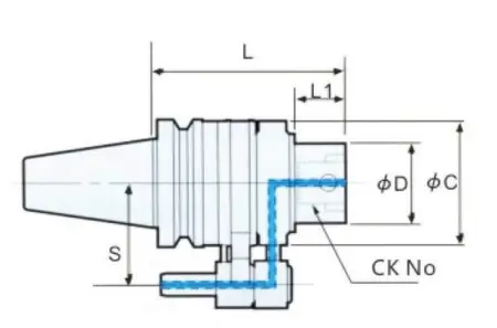 Оснастка для охлаждающей жидкости для расточной головки BBT40-OCK4N-138