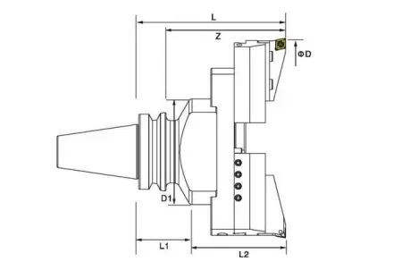 Черновая расточная головка для больших диаметров BT-RW200E-210
