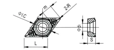 Твердосплавная токарная пластина DCGT-11T308-LH
