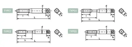 Метчик с прямой канавкой DLHTT1003