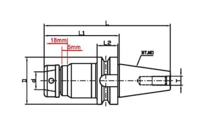 Фрезерный патрон BT50-SETP20