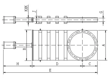 Шиберный затвор высоковакуумный. Пневматический Фланец ISO-F630 нержавеющая сталь.