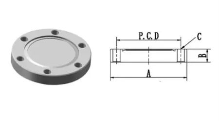 Заглушка CF250 (нержавеющая сталь, отверстия с резьбой)