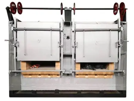 Электрическая печь для прокалки керамических оболочек двухсекционная