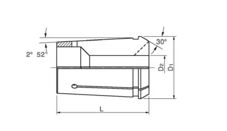 Цанговый патрон OZ-25-5/8'',11/16'',3/4'',13/16'',7/8'',15/16,1''