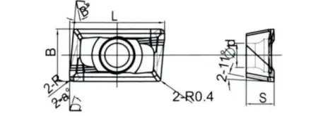 Твердосплавная фрезерная пластина APKT-16T4PGFR-LH1