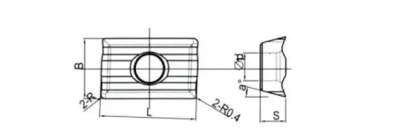 Твердосплавная фрезерная пластина LDHT-15T308FR-LH