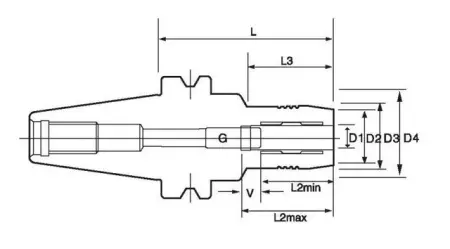 Гидравлический расширительный патрон BT40-HM25-100,135
