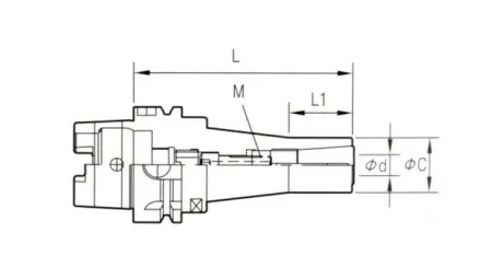 Цанговый патрон HSK100A-SDC12-110