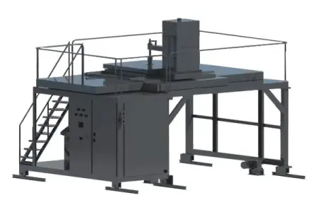 Индукционная печь для разливки металла с подогревом IRLIT-G-5-1500