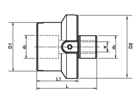 Переходная втулка для торцевой фрезы FMB22-FMB32