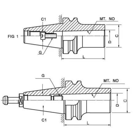 Коническая втулка BT50MTB1-45