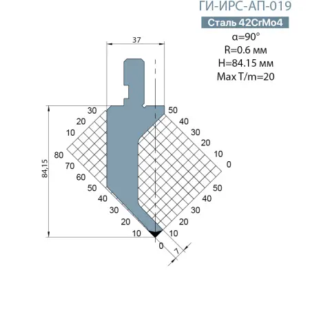 Пуансон Promecam-Amada ГИ-ИРС-AП-019