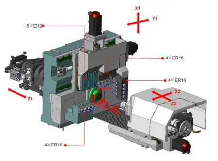 SZ-205E1 Токарный автомат с ЧПУ