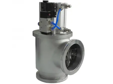 Клапан вакуумный угловой  GDQ-J100B ISO-K100 Пневматический уплотнение - Сильфонное материал - Нержавеющая сталь 304SS