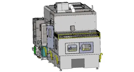 HPJ-LB Двухкамерный водоструйный станок высокого давления для снятия заусенцев с ЧПУ
