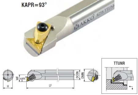 S25S TTUNR/L 16 Расточная державка Т-тип