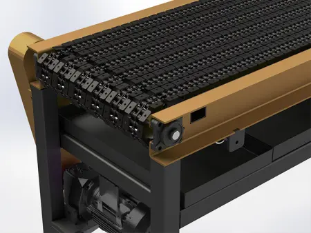 Конвейер для транспортировки горячих материалов. Серия IVT-A-A006