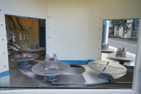 Автоматическая пескоструйная камера с поворотным столом DS-1010P