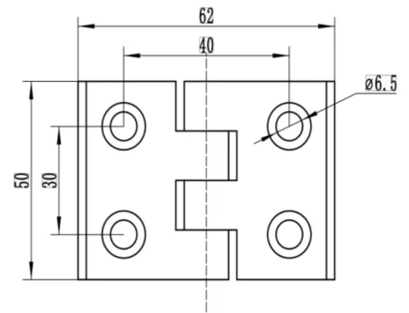 Петля нейлоновая М6 для алюминиевых профилей, серия 4040, ALF-LC4040-N