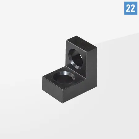 Упорный угол 75х75, отверстие/отверстие Арт. PE22-03001-008