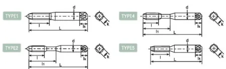 Метчик заостренный со спиральными канавками DLPOT264