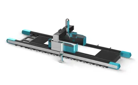 Комбинированный лазерный станок для обработки профилей и листового металла
