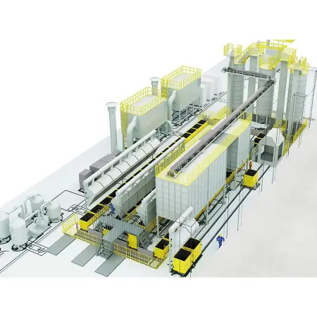 Автоматизированная линия для литья по выжигаемым моделям