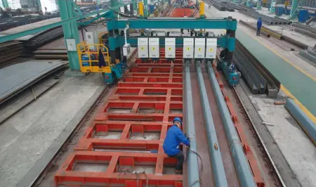 Станок для сборки П-образных рёбер