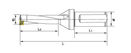 Корпусное сверло (пятиудлиненное) C32-SP28-140L
