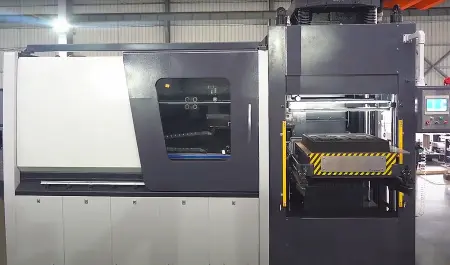 Автоматическая формовочная машина с боковым пескострелом и выдвижным песочным ящиком DLZX5060H