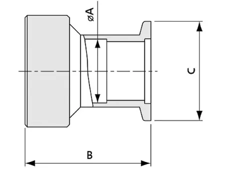 Переходник для соединения KF25 - Dn25