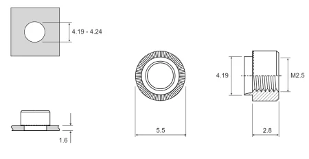 RMHB-M2,5-16 чертеж