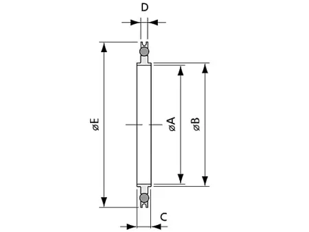 Уплотнение ISO100 с центрирующим кольцом и внешним кольцом ISO100-8-vt (витон)