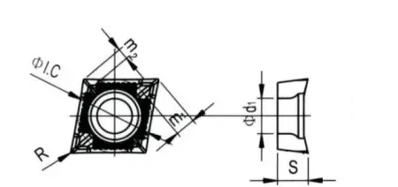 Твердосплавная токарная пластина CCGT-120402-LH
