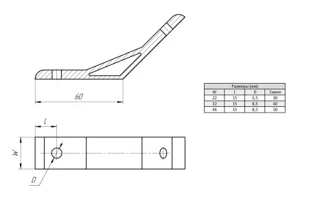 Угловой соединитель 135 градусов для алюминиевых профилей, паз 8, серия 50, ALF-CC135-50