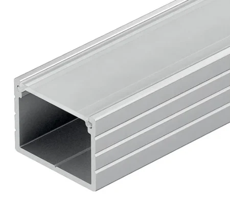 Алюминиевый зажимной защитный профиль анодированный, серия 8080, ALF-PP-8080E