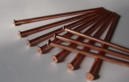 Гвоздь стальной омедненный