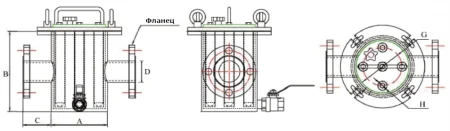 DM-SS-F-100 Магнитный сепаратор стержневой для жидких продуктов