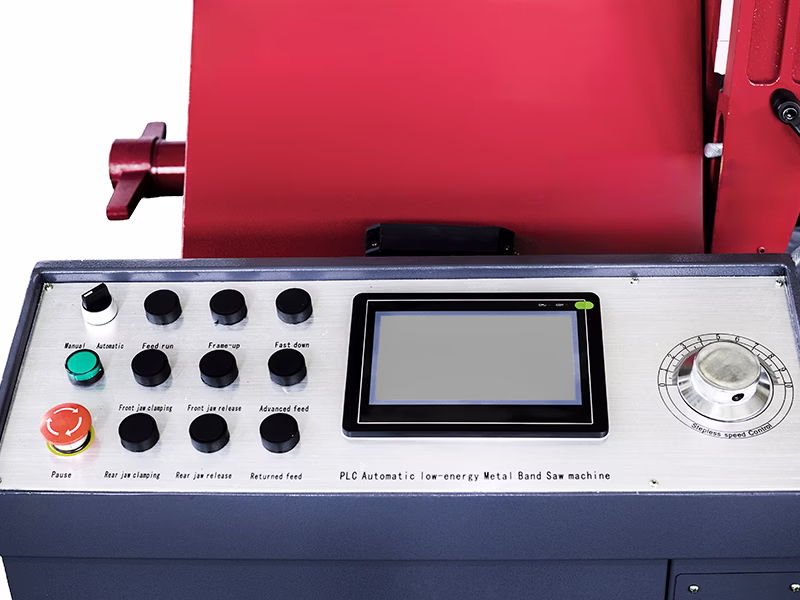 Пульт управления автоматического одностоечного ленточнопильного станка по металлу GZ4260A-1674 с независимым баком для масла