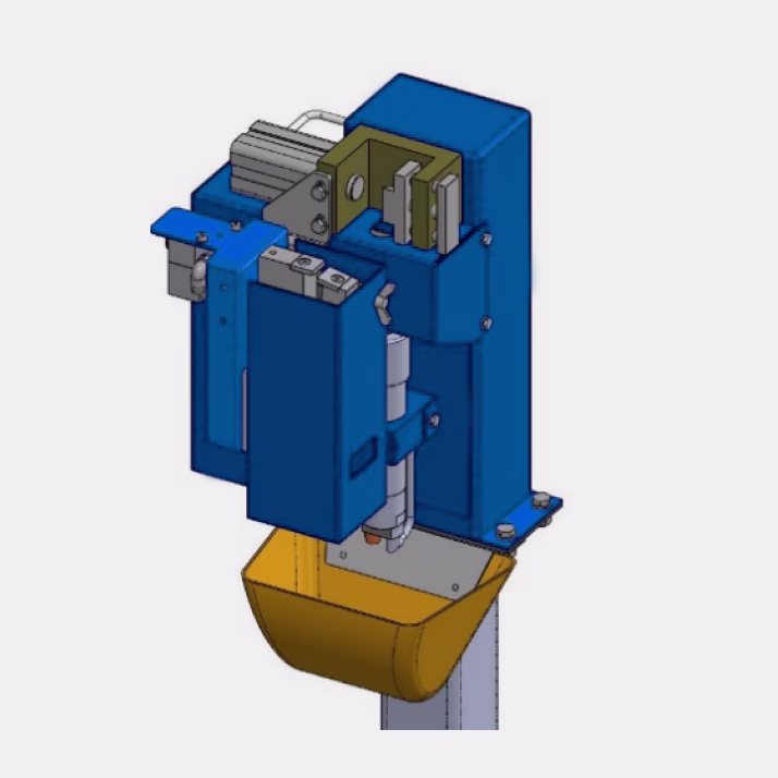 Станция очистки сварочной горелки роботизированного комплекса для MIG/MAG сварки штоков и корпусов амортизаторов