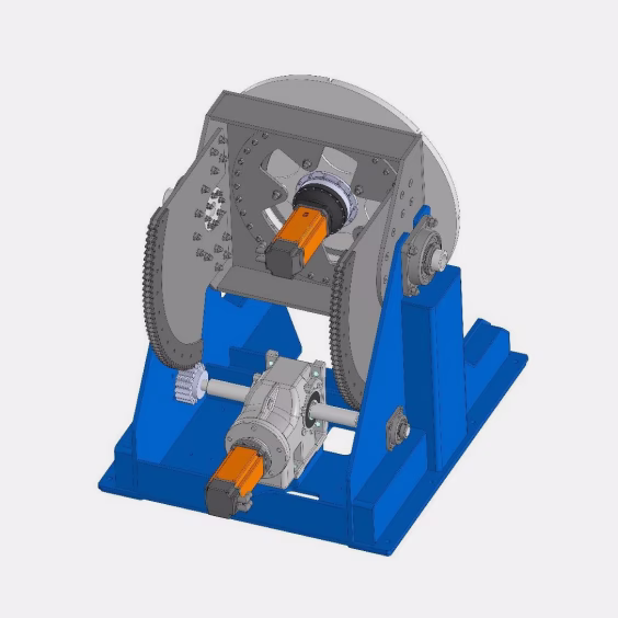 Манипулятор наклонный 90° установки роботизированной лазерной наплавки iRS-L-clad