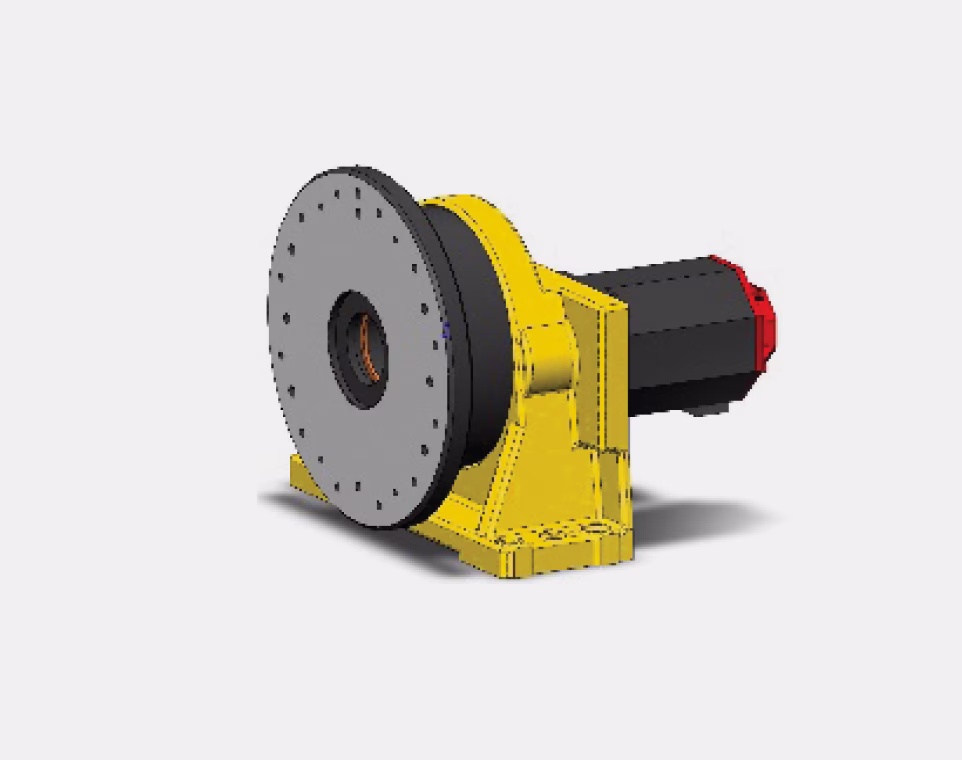Одноосевой позиционер роботизированного комплекса для MIG/MAG сварки электрических шкафов