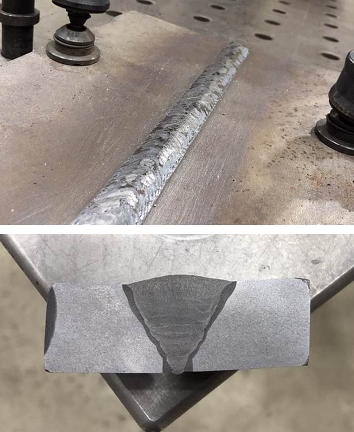 Многопроходная сварка стали 12Х2НВФА, толщина 20 мм, 8 проходов Вид 1