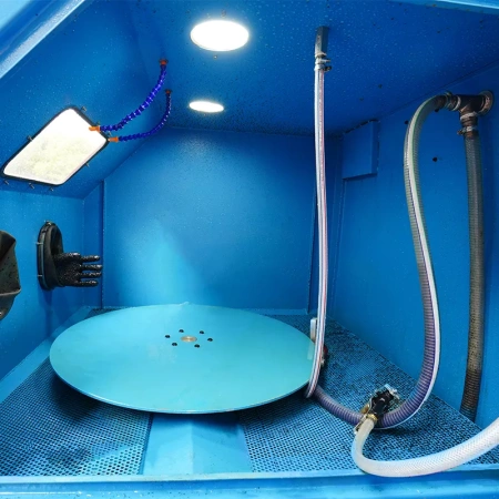 Пескоструйная камера влажной очистки с поворотным столом DS-12-1WT